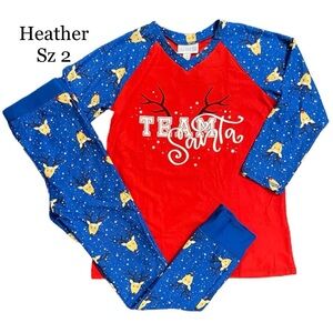 LuLaRoe Kids Dream Heather Pajamas Size 2